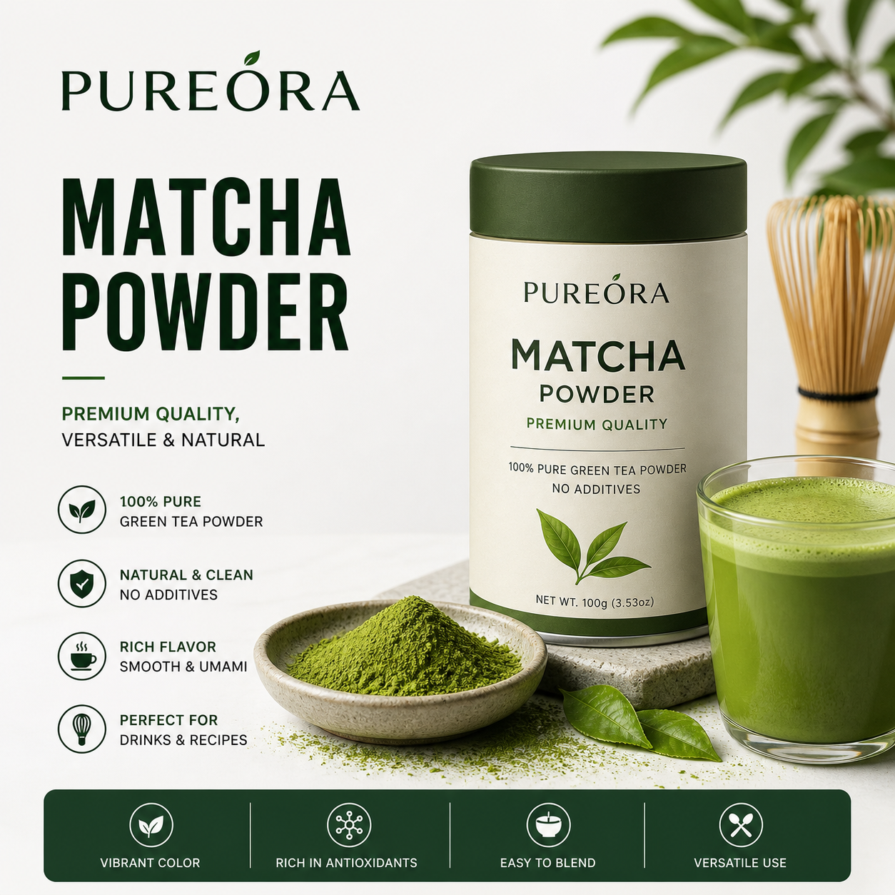 PUREORA matcha powder